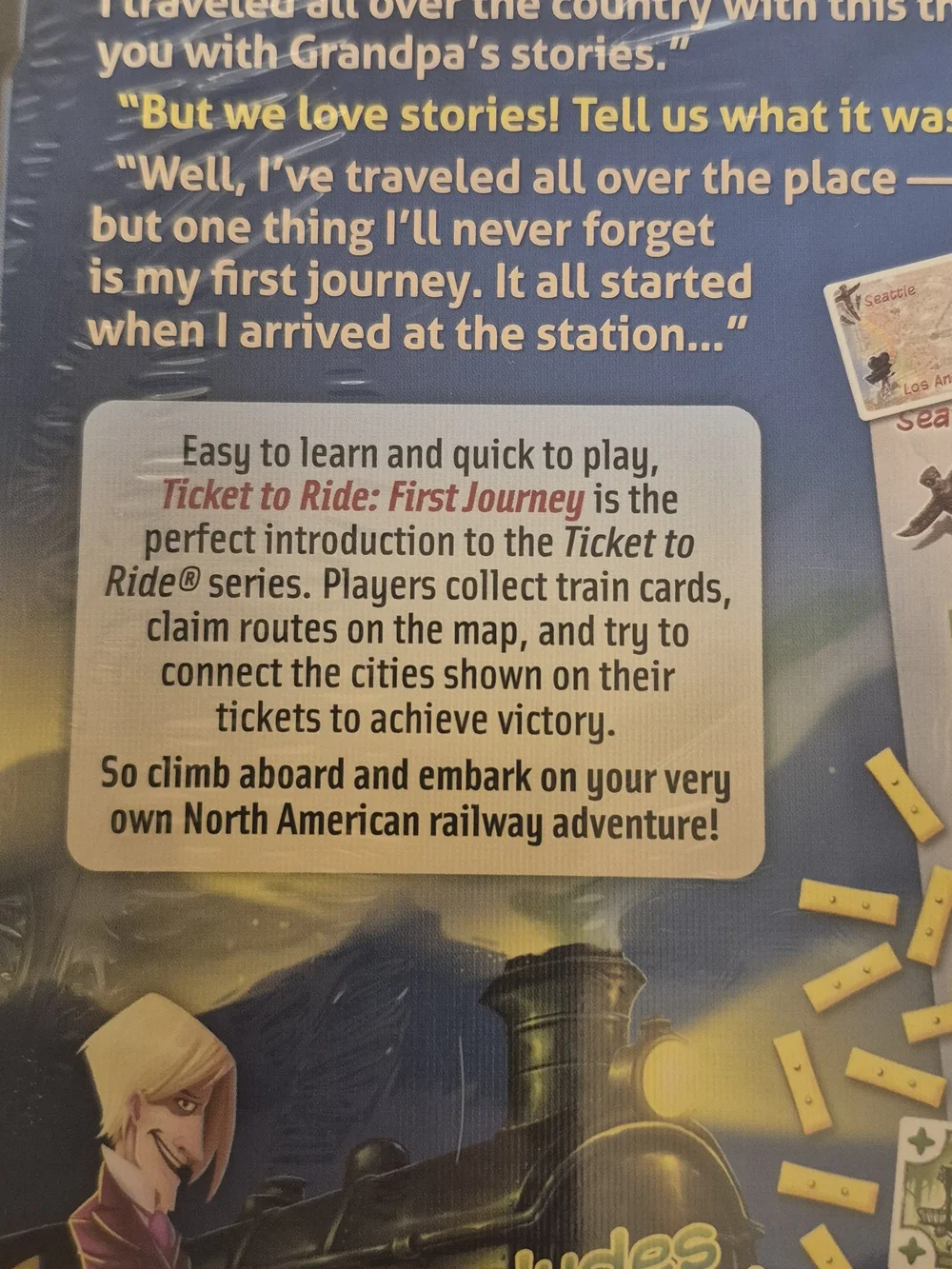 Ticket to Ride: First Journey Kids Board Game by Days of Wonder - Blue